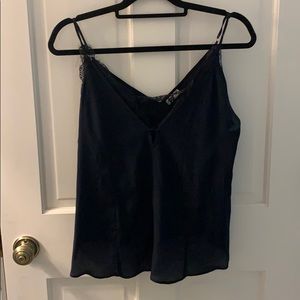 Free People Small Navy Lace Cami